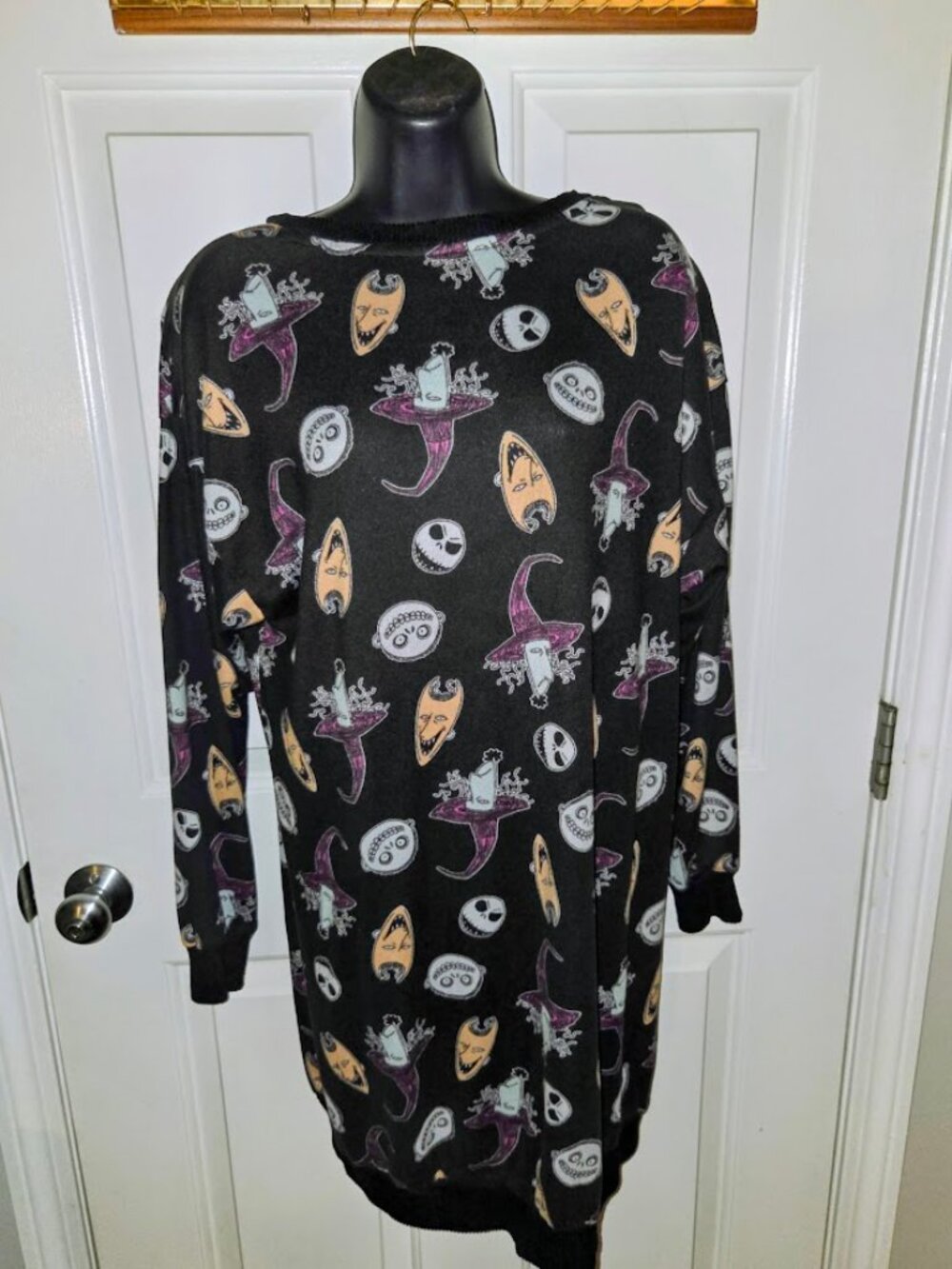 Halloween Disney The Nightmare Before Christmas Womens Sleep Shirt Nightgown L